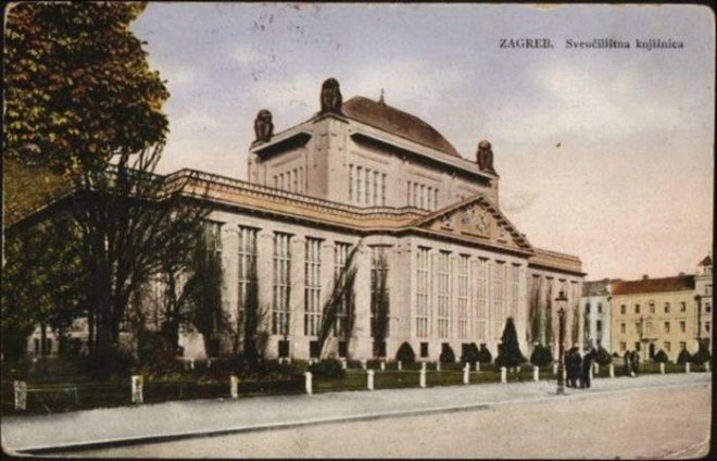 Kraljevska sveučilišna knjižnica (danas Državni arhiv), razglednica B